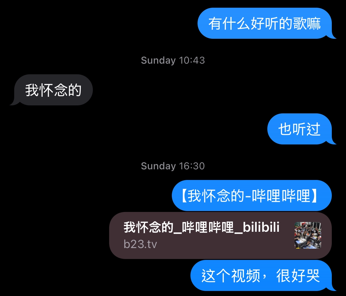 那也是，我怀念的