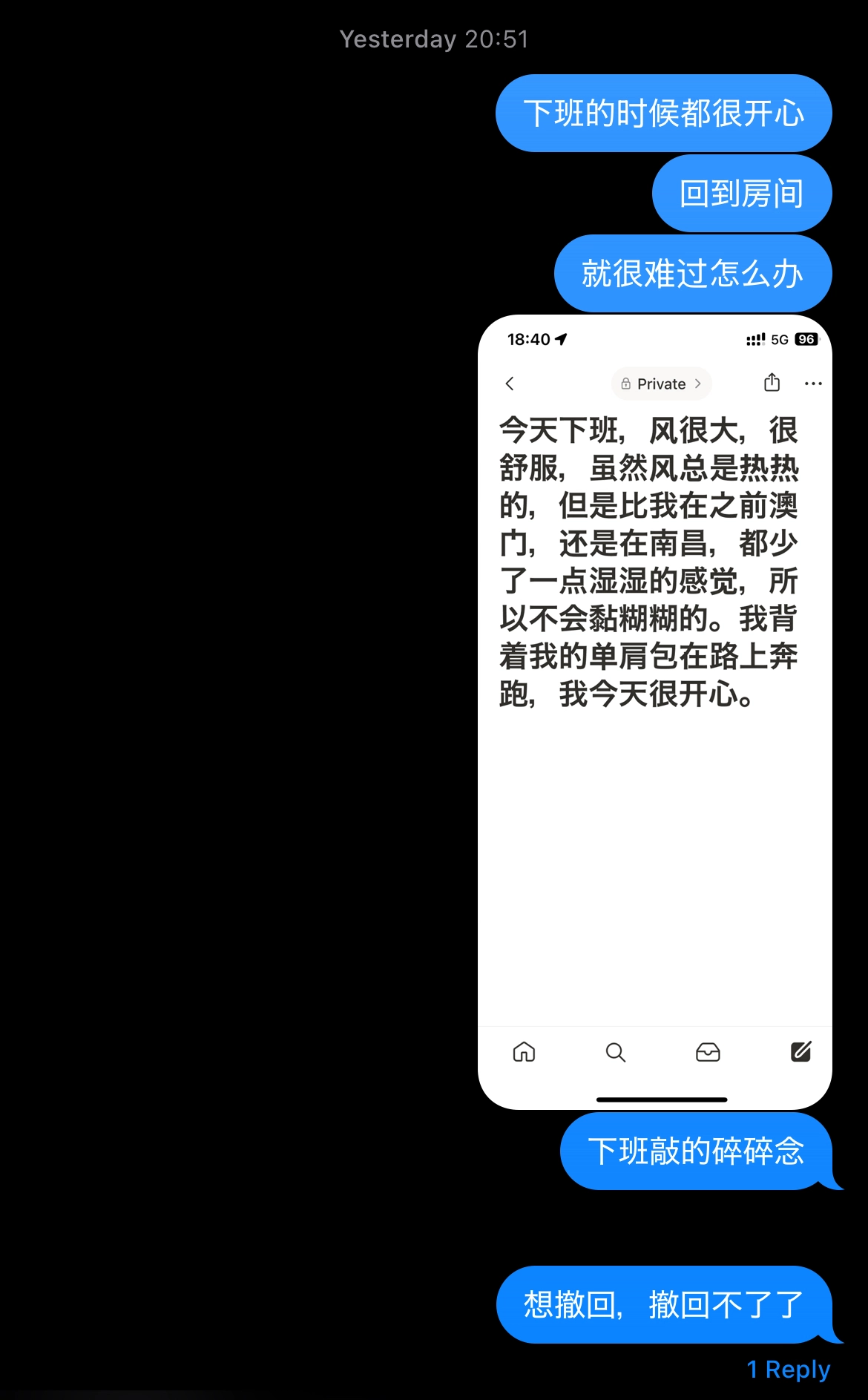 聊天截图